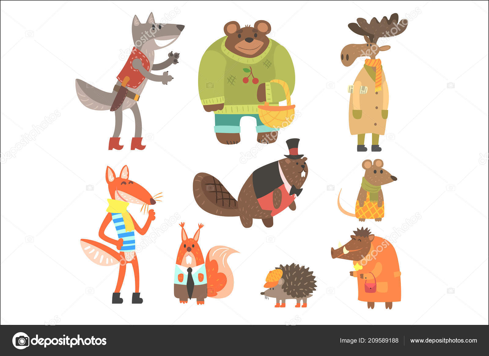 無料イラスト画像 最高のかわいい 森 動物 イラスト