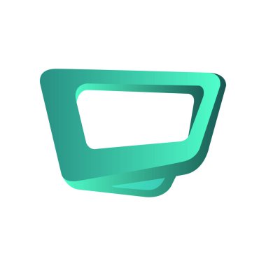 Modern yaratıcı soyut geometrik şekil, poster, afiş, kapak, afiş, el ilanı için şablon üzerinde beyaz bir arka plan illüstrasyon vektör