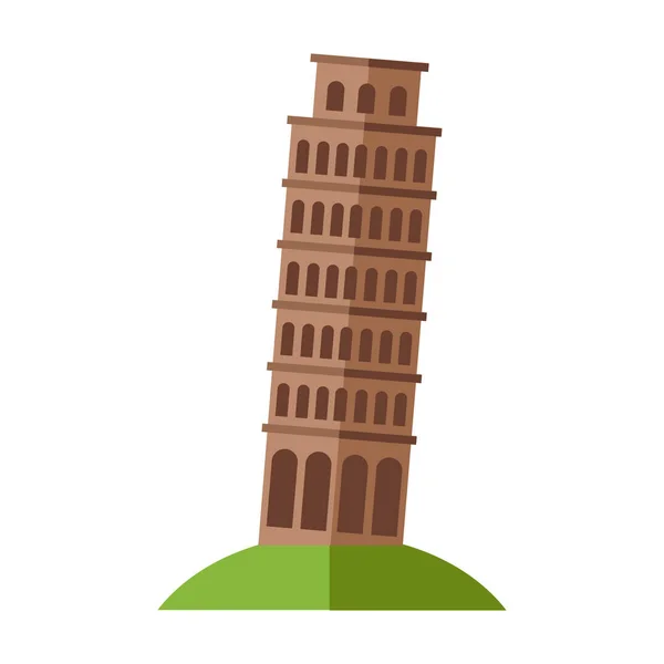 Pisa Kulesi vektör çizim — Stok Vektör