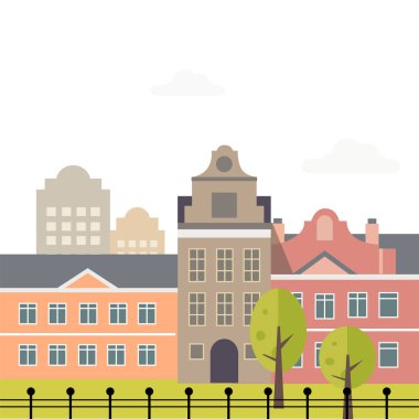 düz kentsel peyzaj tasarlamak