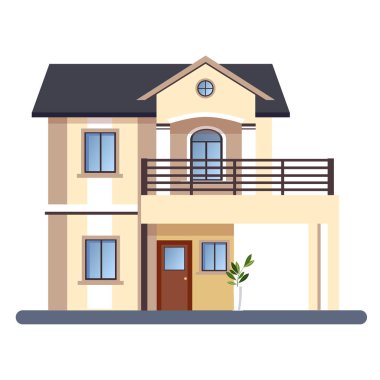 renkli daire konut evleri