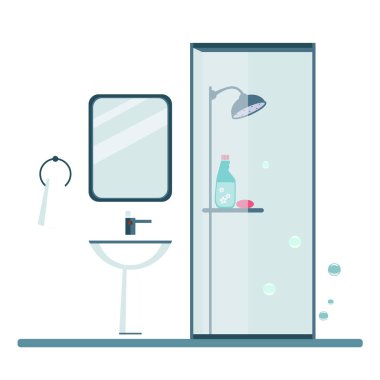 Banyo kapak Modern modern tasarım. Vektör