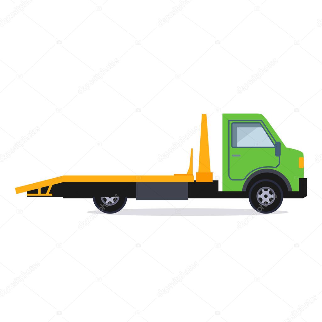 Truck for transportation faulty and emergency cars