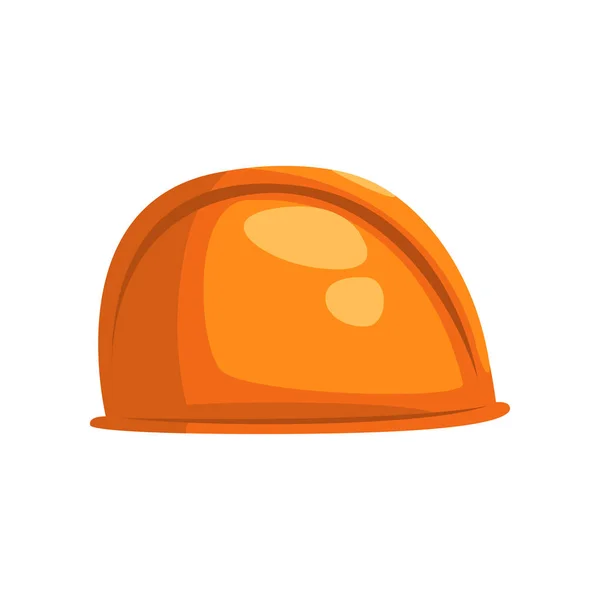 オレンジ色のハード帽子ヘルメット、地質やマイニング業界装置ベクトル イラスト白背景に — ストックベクタ