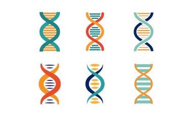 Cabukşalterli, spiral genetik malzeme vektör çizim beyaz bir arka plan üzerinde DNA iplikçikleri