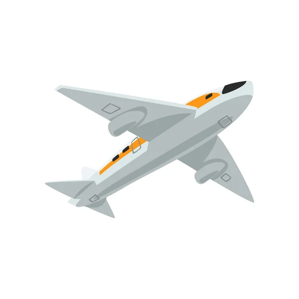 Avion, vecteur d'avion volant Illustration sur fond blanc — Image vectorielle