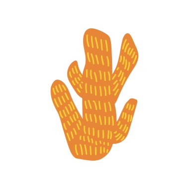 Deniz yosunu, deniz, okyanus sualtı doğal bitki vektör çizim