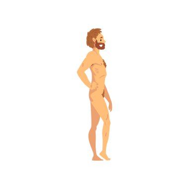 Modern Man, Biology Human Evolution Stage, Evolutionary Process of Man Vector Illustration clipart