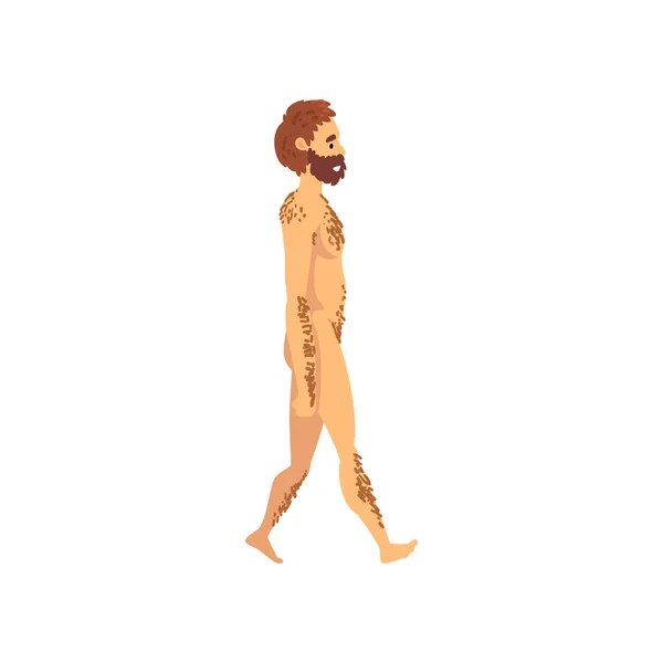Homme Cro Magnon, Biologie Évolution humaine Stade, Processus évolutif de la femme Illustration vectorielle — Image vectorielle