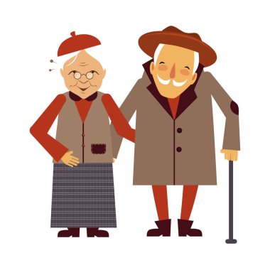 Yaşlı vektör esnaf için sigorta