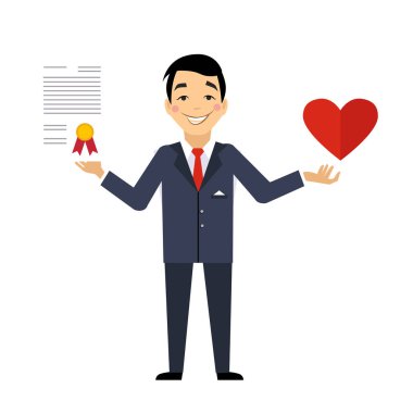 Sağlık sigortası sözleşme vektör esnaf