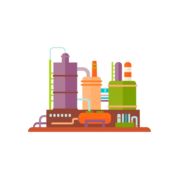 Illustration vectorielle des bâtiments industriels d'usine — Image vectorielle