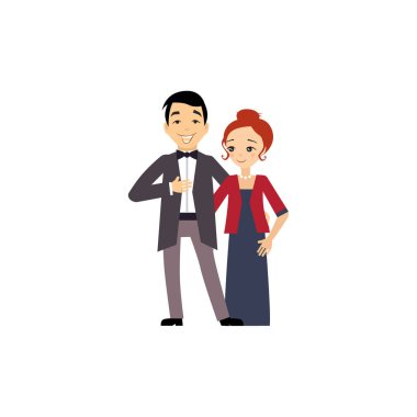 Dating. Kadınların günlük rutin faaliyetleri. Vektör çizim