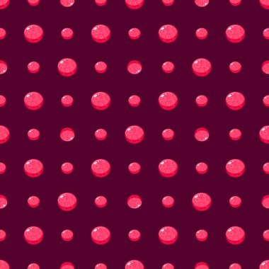 Polka Noktalı parlak desene. Vektör çizim