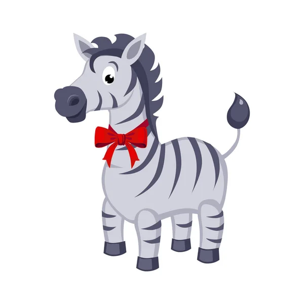 Zebra. Rolig alfabetet, djur vektorillustration — Stock vektor