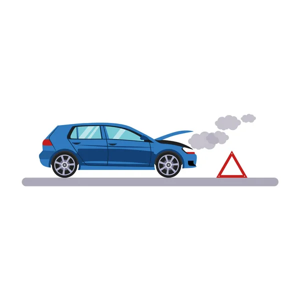 Car and Transportation Breakdown. Vector Illustration — Stock Vector