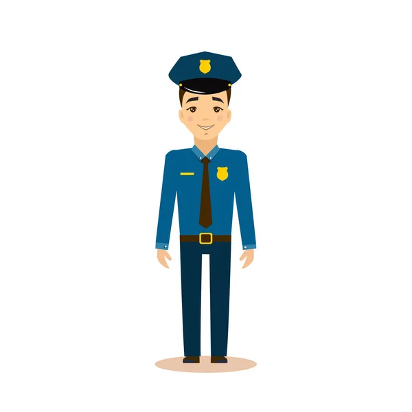 Policeman Vector Illustration. — Stock Vector