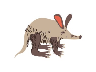 Aardvark Wild Exotic African Animal Vector Illustration clipart