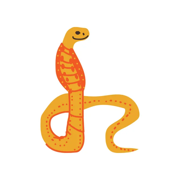 Serpiente salvaje exótico africano reptil animal Vector ilustración — Vector de stock