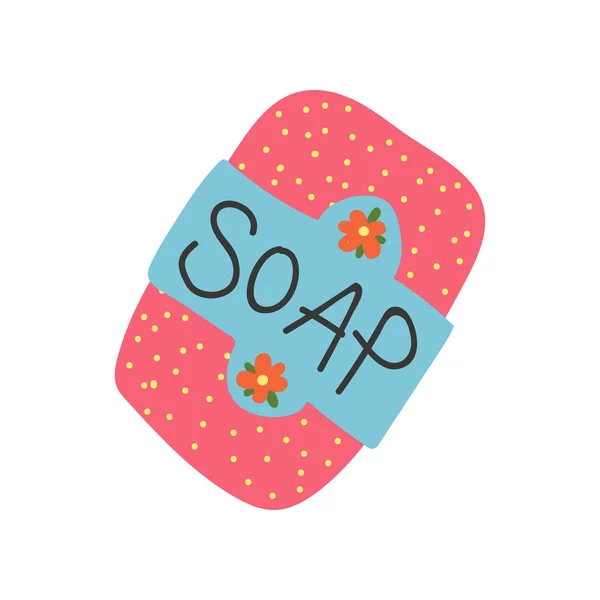 SOAP Bar, Zero afval herbruikbare object, eco lifestyle concept vector illustratie — Stockvector