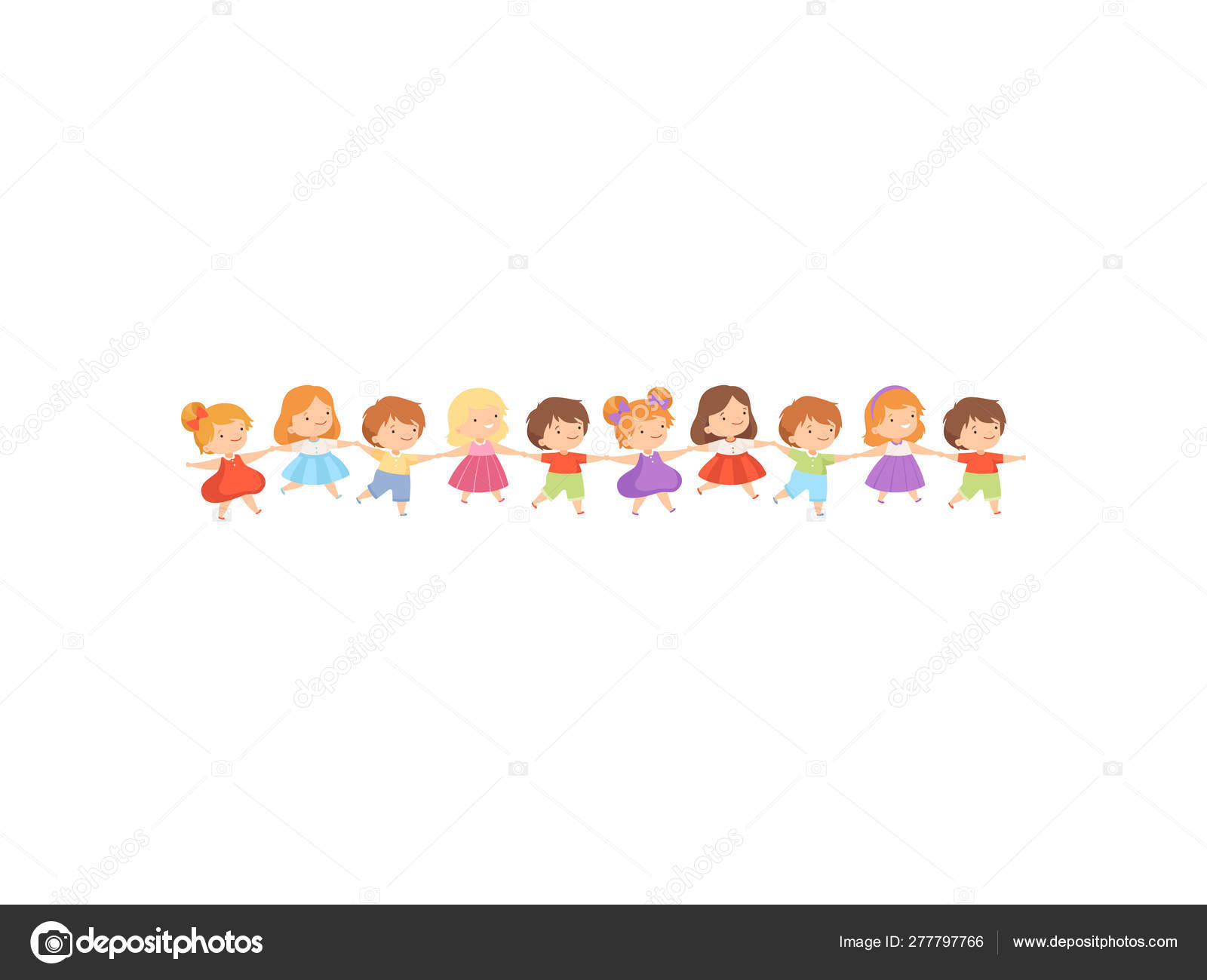 Kids Standing In Row Holding Hands Cute Little Happy Boys And Girls Playing Together Cartoon Vector Illustration Vector Image By C Topvectors Vector Stock Kids Standing In Row Holding Hands Cute Little Happy Boys And Girls Playing Together Cartoon Vector Illustration Vector Image By C Topvectors Vector Stock