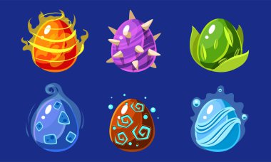 Sevimli Renkli Parlak Şekiller Seti, Mobil Uygulama veya Video Oyun Vektör İllüstrasyon için Arayüz Varlıkları