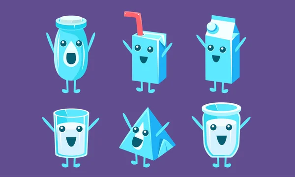 Funny Milk Containers Set, Milk Packaging Characters with Funny Faces, Carton, Glass, Jar, Bottle Vector Illustration - Stock Image - Everypixel Funny Milk Containers Set, Milk Packaging Characters with Funny Faces, Carton, Glass, Jar, Bottle Vector Illustration - Stock Image - Everypixel