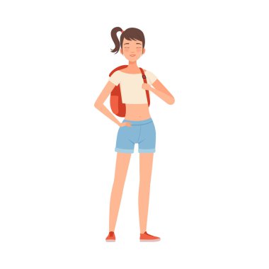 Sırt çantalı Mutlu Gençler Çizgi Romanları