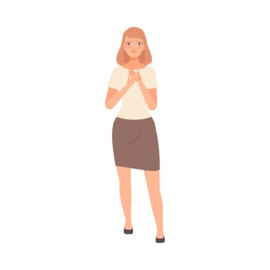 Sempati kızı göğüs çizim vektöründe el ele tutuşuyor.