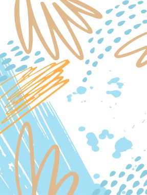 Duvar kağıdı ve arkaplan illüstrasyon çizgi film vektörü için soyut karalama