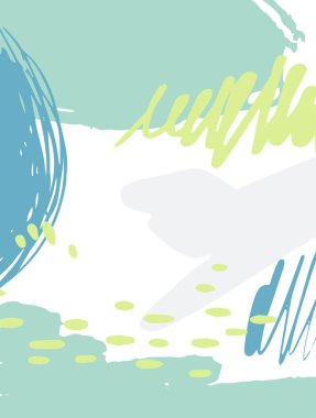 Duvar kağıdı ve arkaplan illüstrasyon çizgi film vektörü için soyut karalama