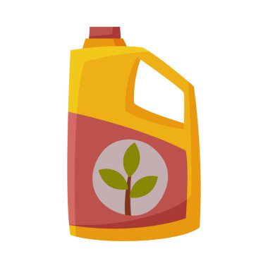 Beyaz Arkaplanda Bahçe Gübresi Düz Stil Vektör Resimleriyle Paketleme