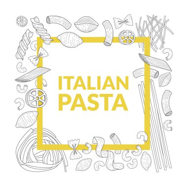 İtalyan Pasta Banner Şablonu, Geleneksel Mutfak Ürünleri, Gıda Menüsü, Restoran, Kafe Tasarım Elemanı, Flyer, Kart, İş Geliştirme Vektörü İlülasyonu