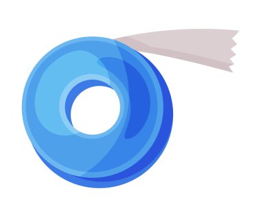 Elastik Tıbbi Bandaj, Tıbbi Alçı, Beyaz Arkaplan İllüstrasyon İlk Yardım Çantası Element Vektörü İllüstrasyonu