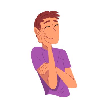 Düşünceli Adam, Rahatlamış Adam Bir şeyin hayalini kuruyor, Elleri Katlı Kişi Kafasını Destekliyor