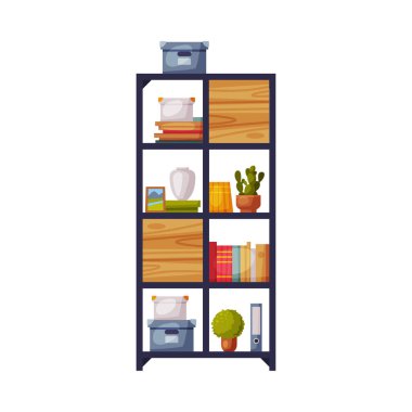 Ahşap Kitaplık Kaplama Odası İç Tasarım Elemanı, Mobilya ve Ev dekorasyon Aksesuarları Beyaz Arkaplan Resimleri