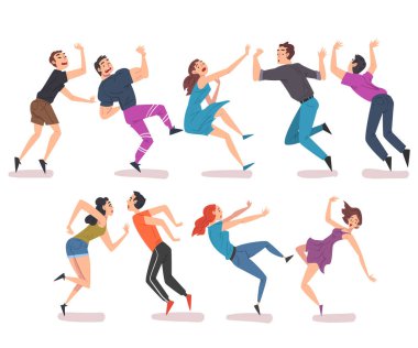 Yüzlerinde Korku İfadesi, Kaza, Acı ve Yaralı Çizgi Film Çizgi Filmi Çizgi Filmi Çizimi Çizimi