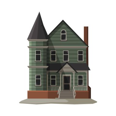 Korkunç Gotik Ev, Cadılar Bayramı Perili Köşk Vekil Resimleri Beyaz Arkaplanda