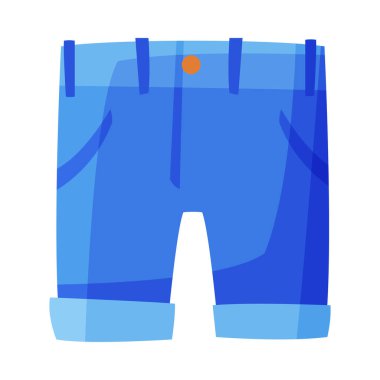 Yaz Şortları, Tatil Nesnesi, Seyahat ve Turizm Vektörü Resimleri Beyaz Arkaplanda