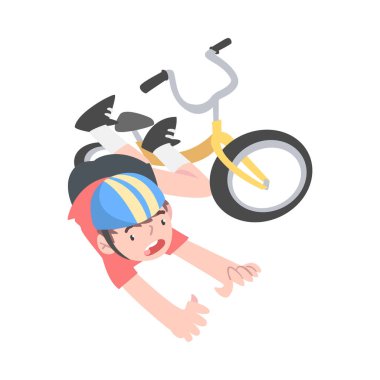 ✓ fall from bicycle free vector eps, cdr, ai, svg vector illustration  graphic art
