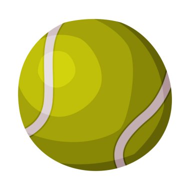 Beyaz Arkaplan Üzerine Tenis Topları Fitness ve Spor Malzemeleri Vektörü Resimleri