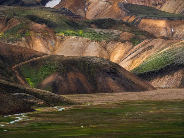 Όμορφο πολύχρωμο βουνό Landmannalaugar — Φωτογραφία Αρχείου