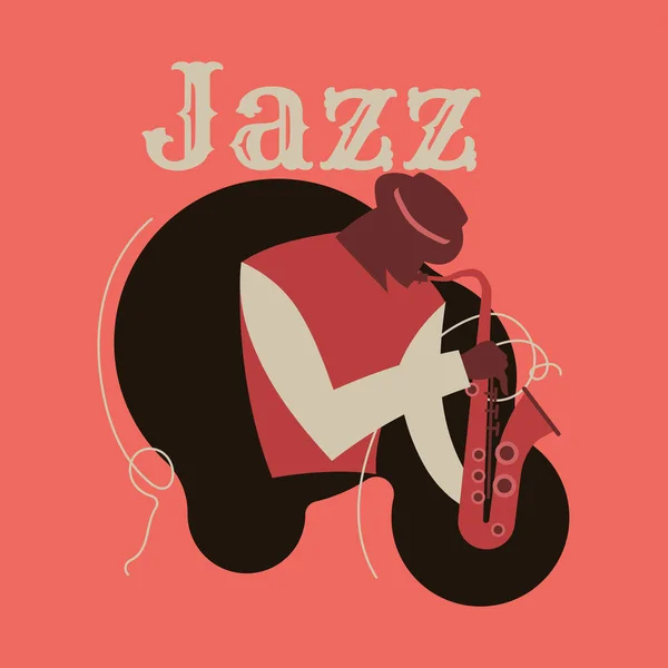 Плакат Джазовой Музыки — стоковый вектор