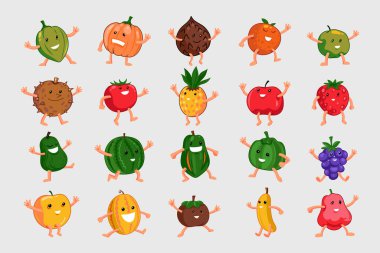 Çizgi film Meyve Vektörü İllüstrasyonu