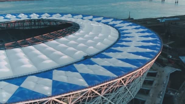 Tribunaux vides du stade de football Volgograd — Video