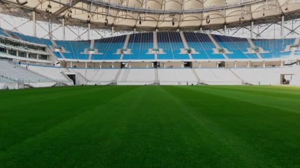 Panorama över fotbollsstadion — Stockvideo