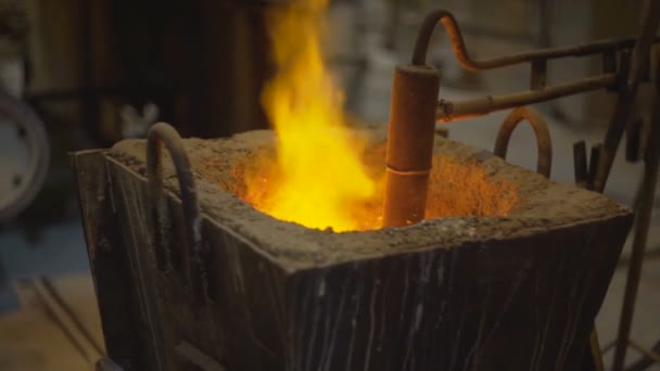 液态金属，熔融金属，熔化的金属 — 图库视频影像
