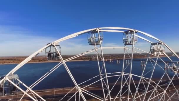 Ferris Wheel in Volgograd — Stock Video