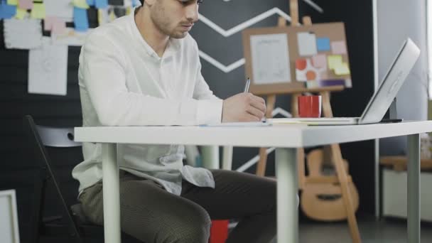 Graphic Designer working with digital Drawing tablet and Pen on a computer. — Stock Video