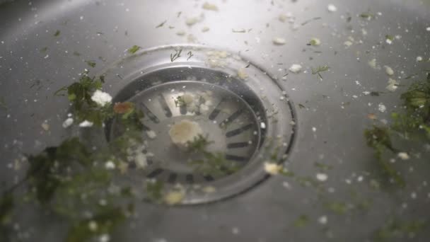 Évier bloqué dans la cuisine. Dirty Kichen Sink — Video